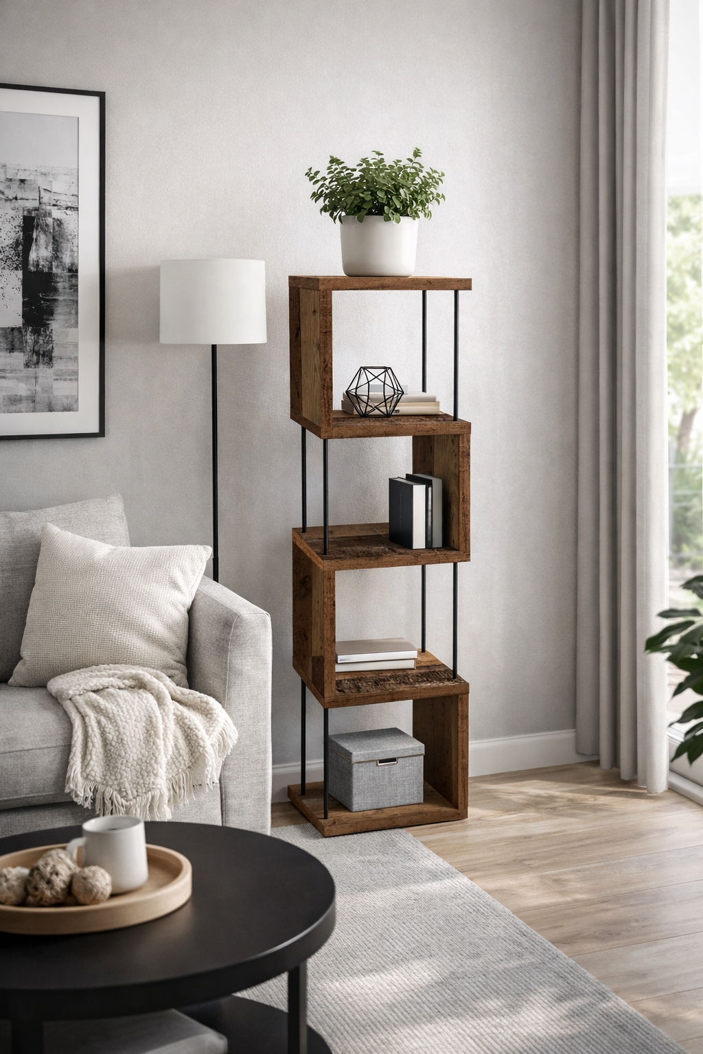 Linea Standregal im Raum