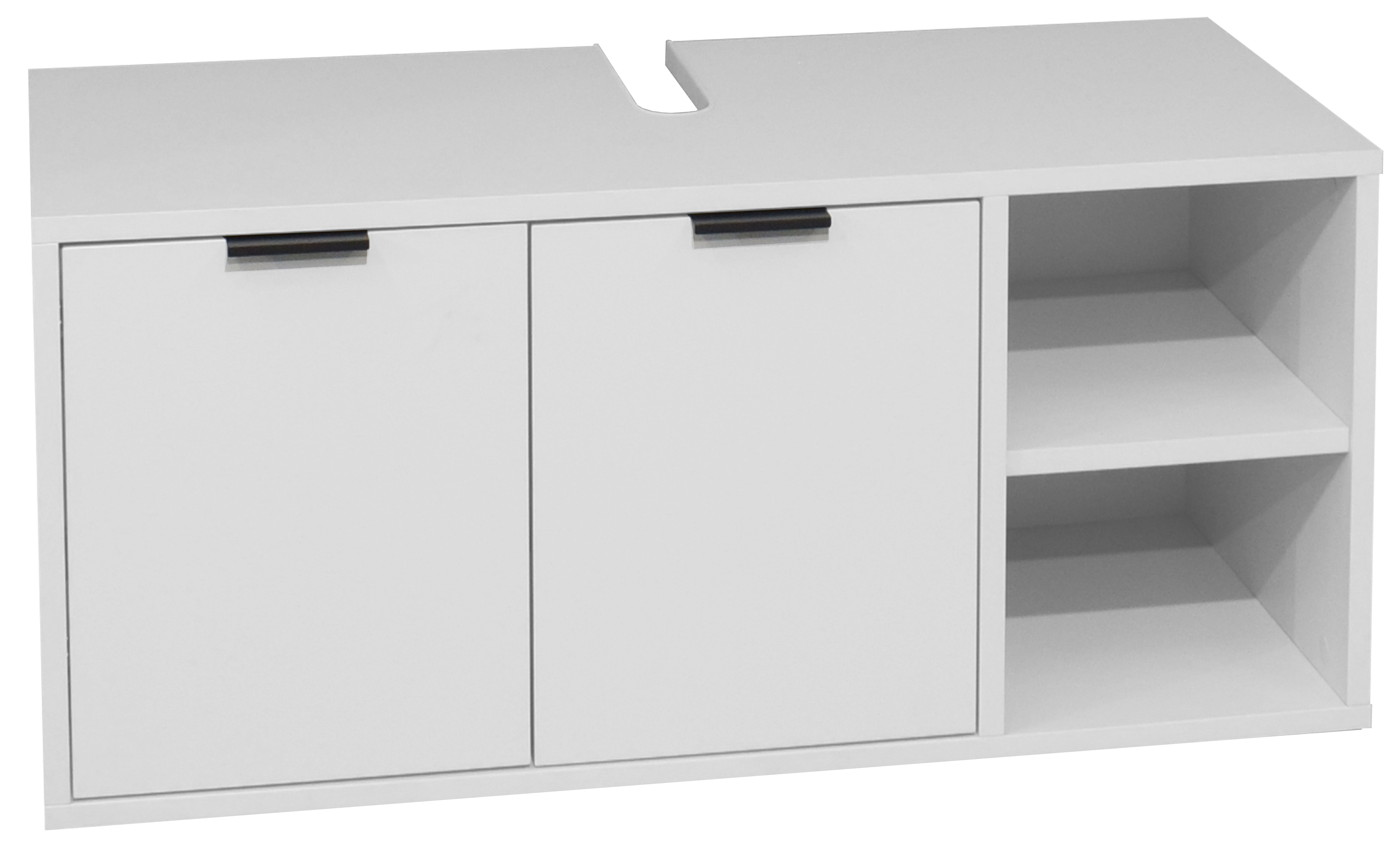 Waschbeckenunterschrank Loma kreidegrau – Freisteller 3