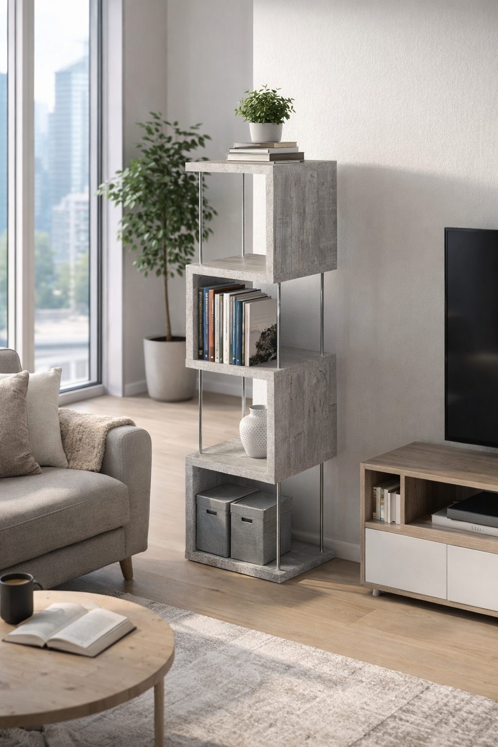 Linea Standregal im Raum