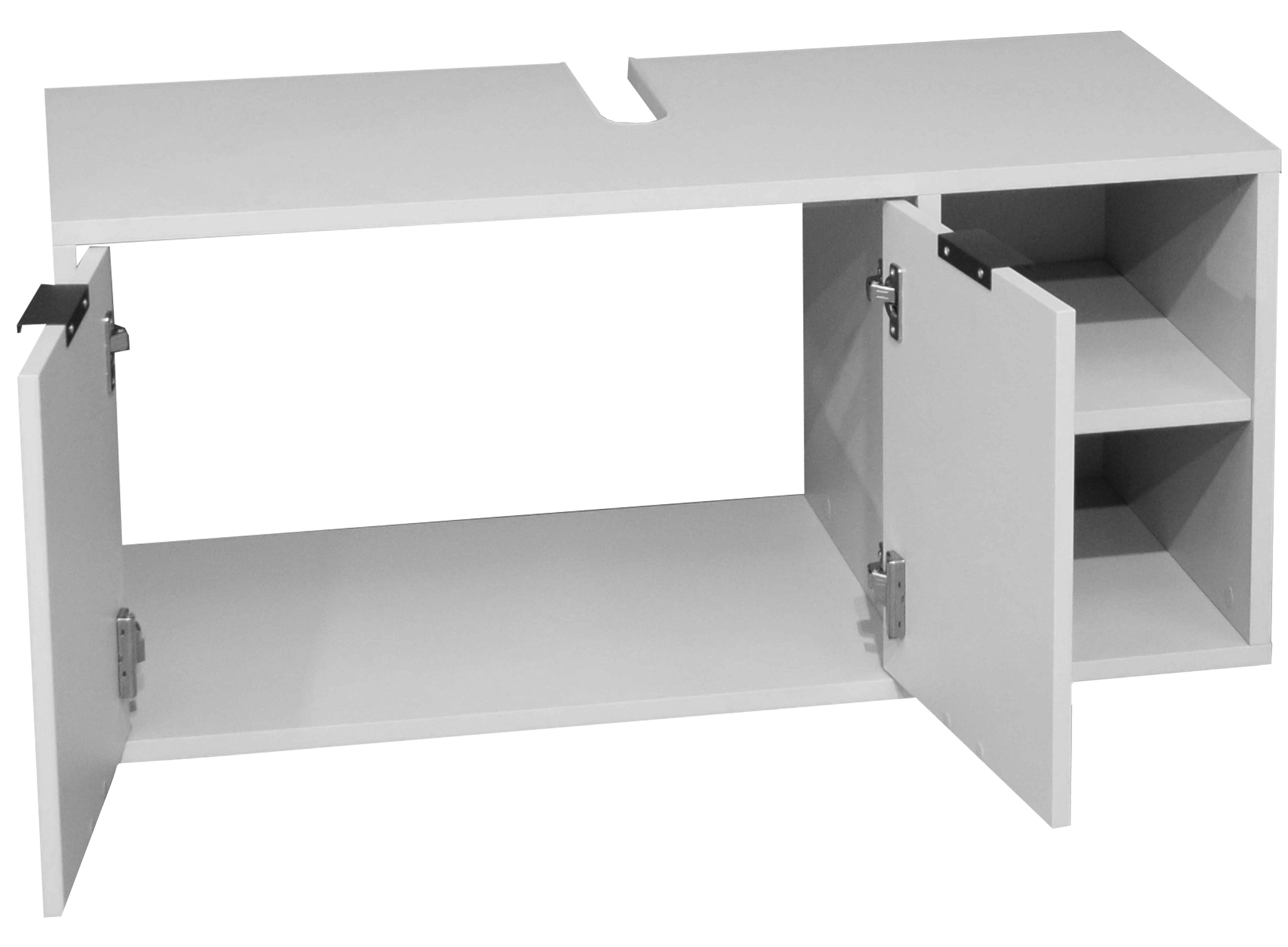 Waschbeckenunterschrank Loma kreidegrau – Freisteller 4