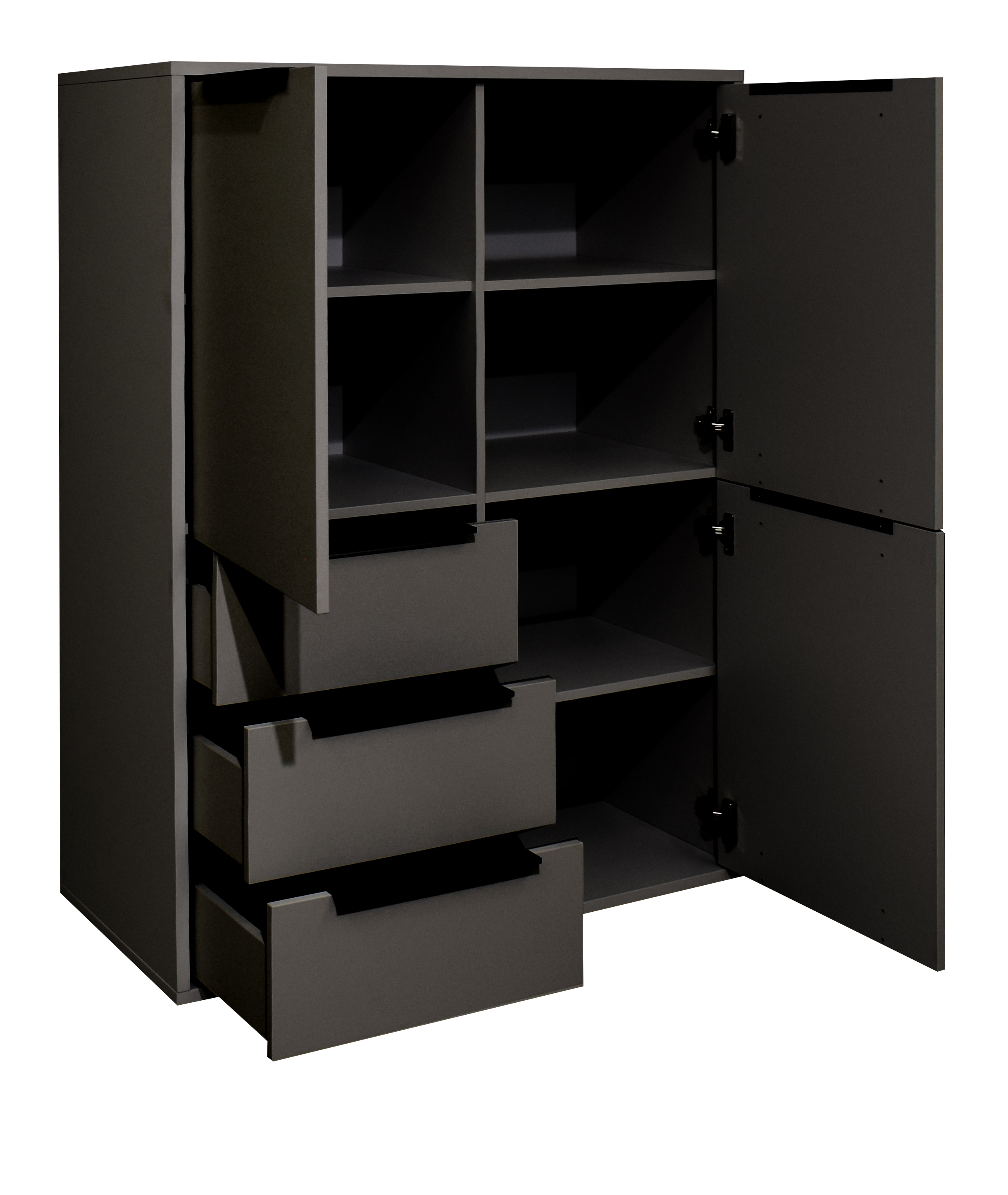 Highboard Bonnie anthrazit – Freisteller 4