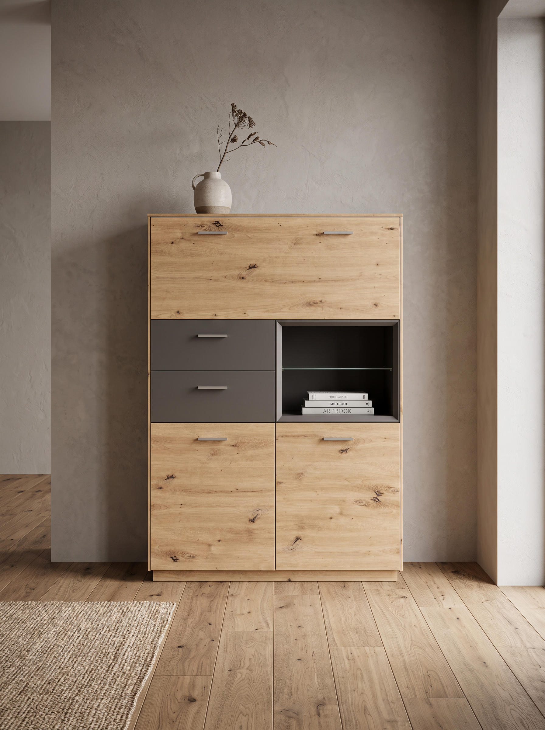 Quadra Highboard im Raum
